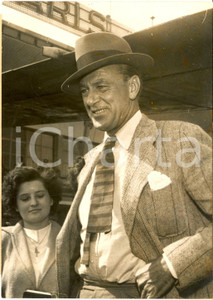 1953 PARIS ORLY Arrivo di Gary COOPER per Festival di Cannes *Foto 13x18 cm