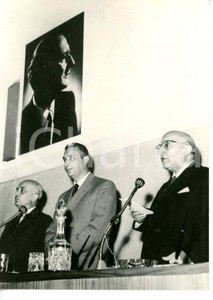 1962 ROMA Convegno DC - Amintore FANFANI - Aldo MORO - Attilio PICCIONI *Foto