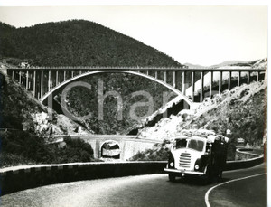 1955 ca GENOVA-VENTIMIGLIA Camioncino in transito sulla nuova autostrada *Foto