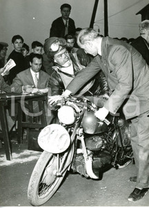 1955 ca GIRO MOTOCICLISTICO D'ITALIA Giulio RITELLI su MV AGUSTA *Foto 13x18