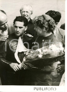 1953 MONZA - G. P. DELLE NAZIONI Classe 125 - Il vincitore Werner HAAS *Foto