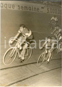 1955 PARIS CICLISMO Vel' d'Hiv - Fausto COPPI Jacques ANQUETIL nella 10 km *Foto