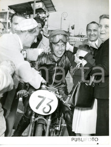 1953 GENOVA MOTOCICLISMO 125 cc - Vincitore Sergio PIERINI su moto AGUSTA *Foto
