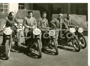 1955 ca MOTOCICLISMO - AGUSTA Virginio SANTILLI - Dante PAGANELLI *Foto 18x13 cm