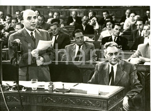 1956 BUDAPEST Prima seduta nuovo Parlamento - Erno GERO con András HEGEDUS ^Foto