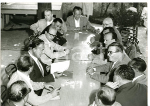 1957 MANDELLO DEL LARIO - Moto GUZZI - Riunione Consiglio USSI con Giulio ONESTI