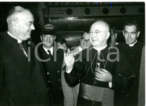 1953 ROMA Ciampino - Francesco BORGONGINI DUCA riceve Francis Joseph SPELLMAN