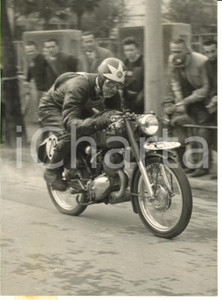 1954 VERBANIA Motogiro d'Italia - Passaggio di Leopoldo TARTARINI *Foto 13x18 cm