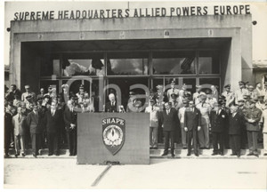 1962 PARIS - SHAPE Discorso di Dwight EISENHOWER *Foto 18x13 cm