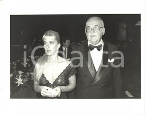 1985 ca ROMA Romeo DALLA CHIESA con la moglie a una serata di gala *Foto 25x20