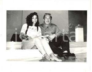 1988 SAINT VINCENT ESTATE Lino BANFI con la figlia Rosanna durante le prove FOTO