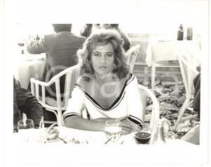 1988 VENEZIA - CINEMA L'attrice Giuliana DE SIO a cena *Foto VINTAGE 25x20 cm