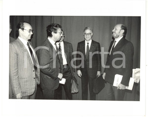 1985 ca MILANO Angelo CALOIA - Roberto MAZZOTTA - Piero SCHLESINGER *Foto 25x20
