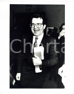1985 ca MILANO - ASSOLOMBARDA Ritratto di Romano PRODI (1) *Foto 20x25 cm