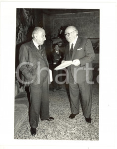 1985 ca CONFINDUSTRIA Bruno VISENTINI con Giovanni SPADOLINI *Foto 20x25 cm