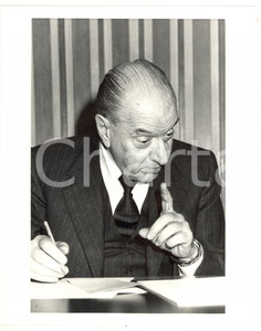 1985 ca CONFINDUSTRIA Ritratto on. Bruno VISENTINI (2) *Fotografia 20x25 cm