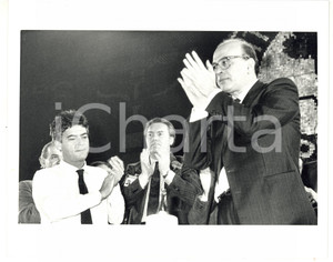 1987 RIMINI 44° Congresso PSI - Bettino CRAXI con Claudio MARTELLI *Foto 25x20