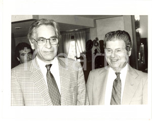 1985 ca POLITICA ITALIA Maxwell M. RABB con Mark SPIEGEL *Foto 25x20 cm
