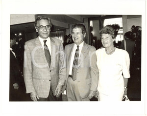 1985 ca POLITICA ITALIA Mark SPIEGEL con Maxwell M. RABB e moglie - Foto 25x20