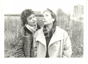 1990 ca CINEMA Annie GIRARDOT con la figlia Giulia SALVATORI *Foto VINTAGE 24x18