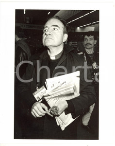 1987 RIMINI 44° Congresso PSI - Ritratto don Gianni BAGET BOZZO - Foto 20x25 cm