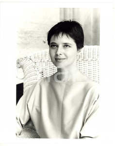 1990 ca CINEMA Ritratto dell'attrice Isabella ROSSELLINI - Fotografia 20x25 cm