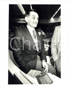 1987 RIMINI 44° Congresso PSI Antonio PIZZINATO con garofano all'occhiello *Foto