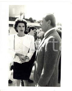 1987 FESTIVAL DI CANNES - CINEMA Vittorio GASSMAN con Fanny ARDANT *Foto 20x25