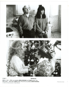 1990 CINEMA - MERMAIDS CHER e Bob HOSKINS sul set del film *Foto 20x25 cm