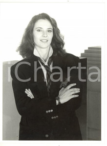 1985 ca RAI Ritratto di Valeria CAVALLI in giacca e cravatta *Foto 18x24 cm