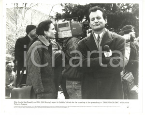 1993 GROUNDHOG DAY Andie MACDOWELL e Bill MURRAY giornalisti Regia Harold RAMIS