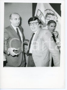 1984 MILANO - DC Ciriaco DE MITA - Vincenzo SCOTTI - Franco MARINI *Foto 18x24