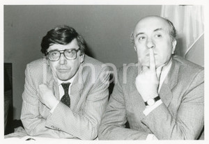 1984 MILANO Castello Sforzesco - DC Ciriaco DE MITA con Vincenzo SCOTTI *Foto