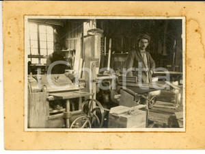 1935 ca MILANO (?) Operai in un'officina meccanica *Foto VINTAGE 21x15 cm