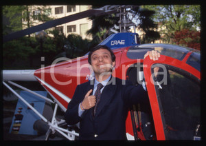 Fotografia d epoca originale 35mm vintage slide 1993 RADIOFESTIVAL Ritratto di Piero CHIAMBRETTI 1