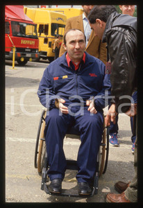 Fotografia d'epoca originale 35mm vintage slide* 1991 FORMULA 1 Frank WILLIAMS fondatore scuderia nei box (4) 1