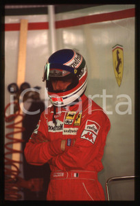 Fotografia d epoca originale 35mm vintage slide 1992 FORMULA 1  Ivan CAPELLI ritratto del pilota FERRARI 1