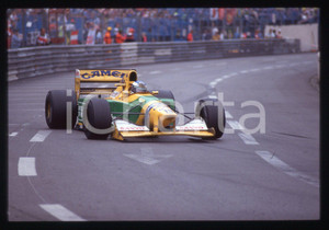 Fotografia d epoca originale 35mm vintage slide 1992 MONTECARLO F1 Michael SCHUMACHER  BENETTON B192 original 1