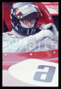 35mm vintage slide* 1975ca FORMULA 1 - Andrea DE ADAMICH ritratto del pilota