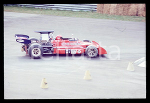 Fotografia d epoca originale 35mm vintage slide 1970ca FORMULA 1  Niki LAUDA su monoposto MARCH 1
