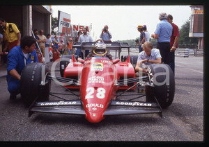 Fotografia d'epoca originale 35mm vintage slide* 1984 FORMULA 1 - Michele ALBORETO su FERRARI 126 C4 1