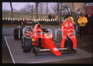 Fotografia d'epoca originale 35mm vintage slide* 1991 F1 Gianni MORBIDELLI collaudatore e pilota FERRARI (2) 1