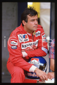 Fotografia d'epoca originale 35mm vintage slide* 1984 F1 - Patrick TAMBAY ritratto del pilota RENAULT (3) 1
