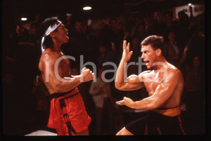 Fotografia d epoca originale 35mm vintage slide 1988 Film BLOODSPORT  JeanClaude VAN DAMME e Bolo YEUNG 1