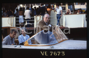 Fotografia d epoca originale 35mm vintage slide 1983 Festival VENEZIA  Ingmar BERGMAN e Ingrid VON ROSEN 15 1