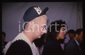 Fotografia d epoca originale 35mm vintage slide 1987 SAINT VINCENT Boy GEORGE a Un disco per l Estate 5 1