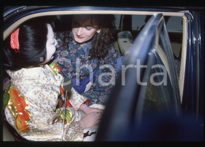 Fotografia d epoca originale 35mm vintage slide 1984 FESTIVAL di SANREMO Boy GEORGE e MIKO paparazzati 1