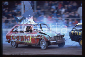 Fotografia d epoca originale 35mm vintage slide 1990ca MUSICA Boy GEORGE durante DEMOLITION DERBY 1 1