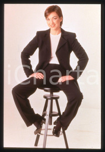 35mm vintage slide* 1998 ITALIA 1 Daria BIGNARDI conduttrice di TEMPI MODERNI *4