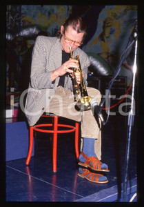 35mm vintage slide* 1988 ROMA (?) Chet BAKER ritratto durante un concerto (6)
